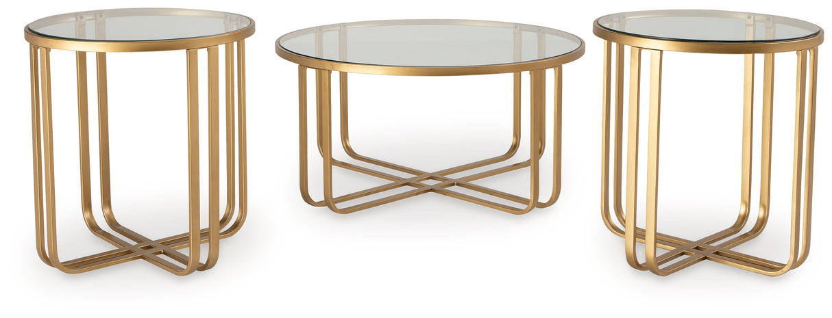 Milloton Gold Table (Set Of 3)