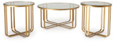 Milloton Gold Table (Set Of 3)