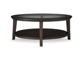 Celamar Dark Brown Coffee Table And 2 End Tables