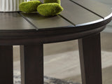 Celamar Dark Brown Coffee Table And 2 End Tables