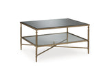 Cloverty Aged Gold Finish Coffee Table And 2 End Tables