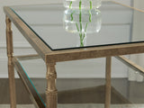 Cloverty Aged Gold Finish Coffee Table And 2 End Tables