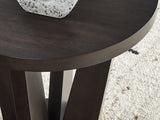 Chasinfield Dark Brown Coffee Table And 2 End Tables