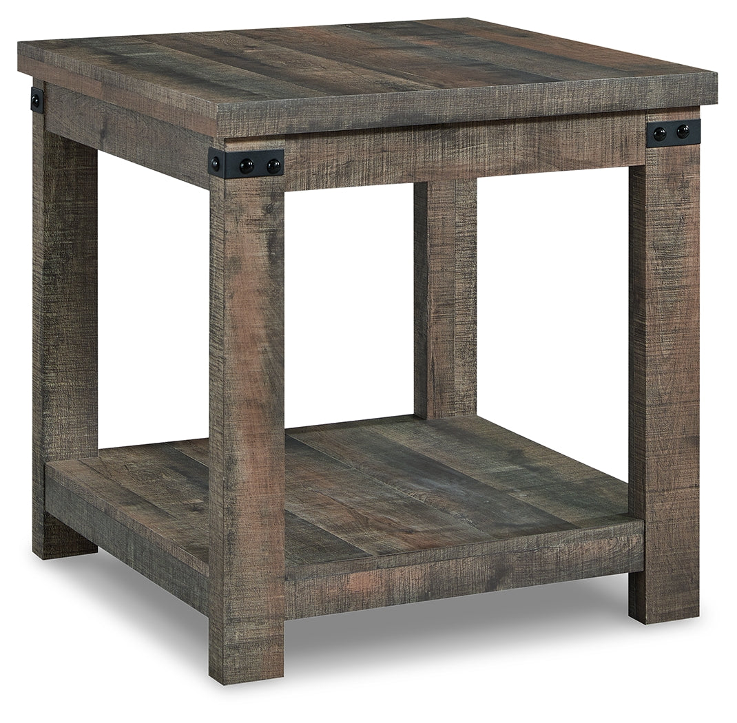 Hollum Rustic Brown End Table