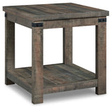 Hollum Rustic Brown End Table