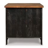 Valebeck Black/Brown End Table