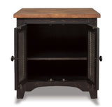Valebeck Black/Brown End Table