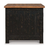 Valebeck Black/Brown End Table