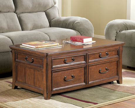 Woodboro Dark Brown Coffee Table With Lift Top