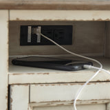 Realyn White/Brown Chairside End Table