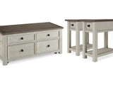 Bolanburg Two-Tone Coffee Table And 2 End Tables