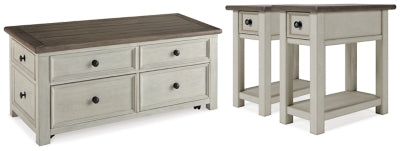 Bolanburg Two-Tone Coffee Table And 2 End Tables