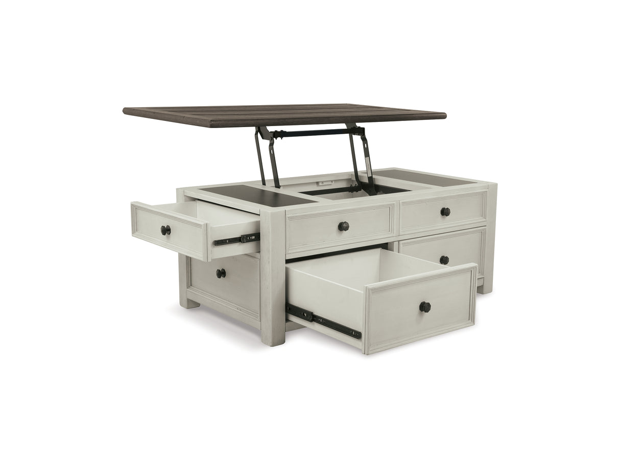 Bolanburg Two-Tone Coffee Table And 2 Chairside End Tables With Console