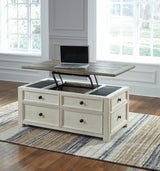 Bolanburg Two-Tone Coffee Table With Lift Top
