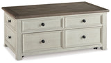 Bolanburg Two-Tone Coffee Table With Lift Top