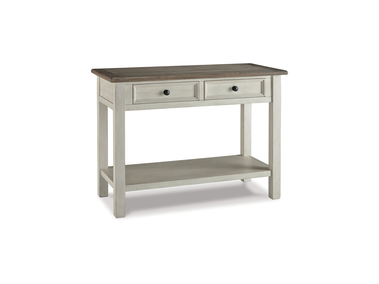 Bolanburg Two-Tone Coffee Table And 2 Chairside End Tables With Console