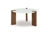Isanti White/Brown Coffee Table And 2 End Tables