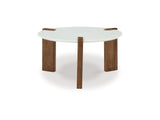 Isanti White/Brown Coffee Table And 2 End Tables