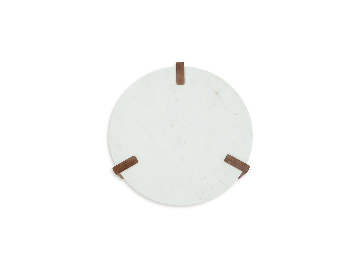 Isanti White/Brown Coffee Table And 2 End Tables