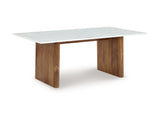 Isanti Light Brown/White Coffee Table And 2 End Tables