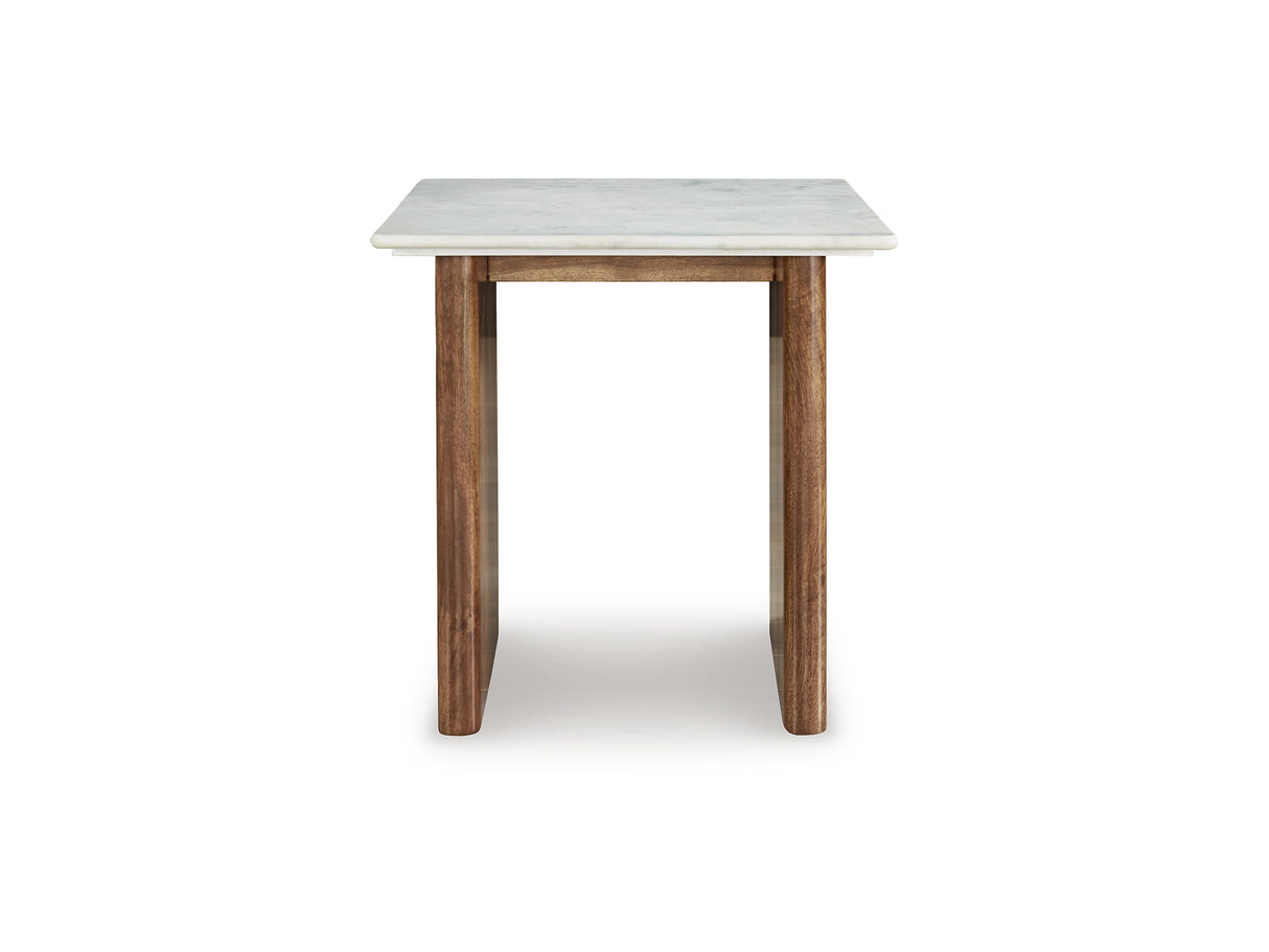 Isanti Light Brown/White Coffee Table And 2 End Tables