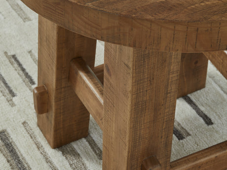 Mackifeld Warm Brown Coffee Table And 2 End Tables