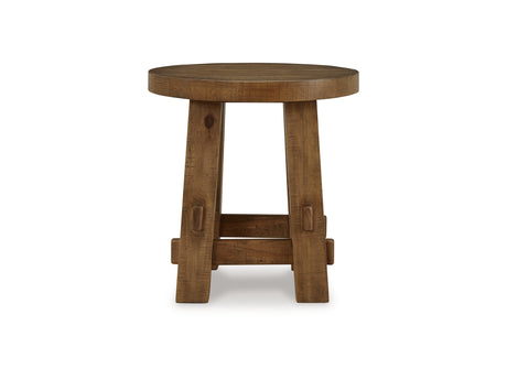 Mackifeld Warm Brown Coffee Table And 2 End Tables