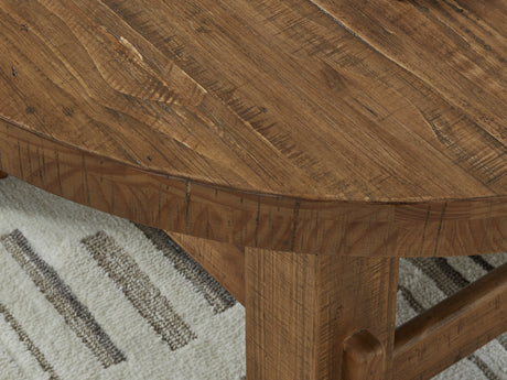 Mackifeld Warm Brown Coffee Table And 2 End Tables