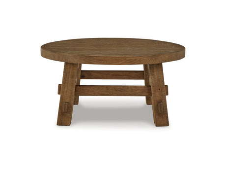 Mackifeld Warm Brown Coffee Table And 2 End Tables