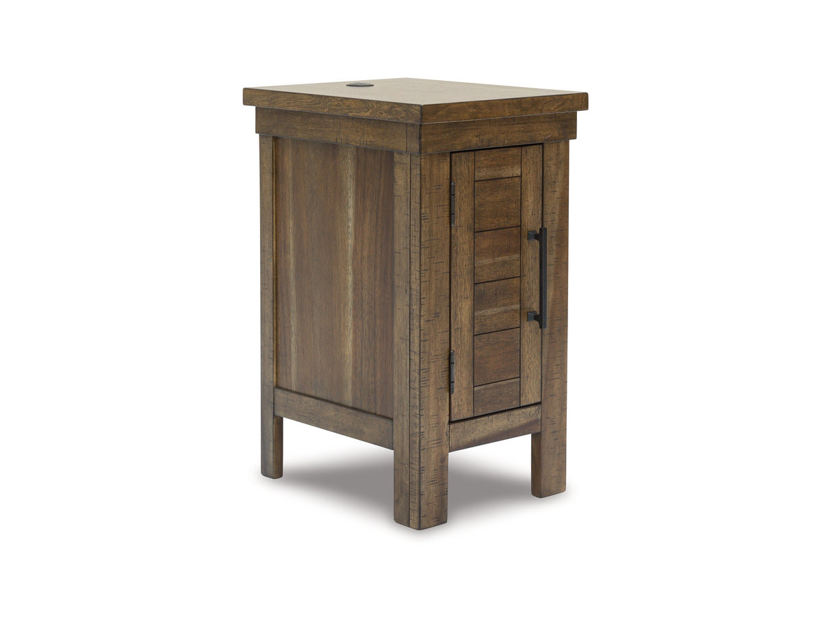 Moriville Grayish Brown Lift-Top Coffee Table And 2 Chairside End Tables