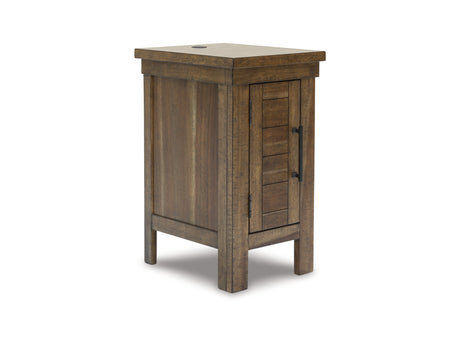 Moriville Grayish Brown Lift-Top Coffee Table And 2 Chairside End Tables