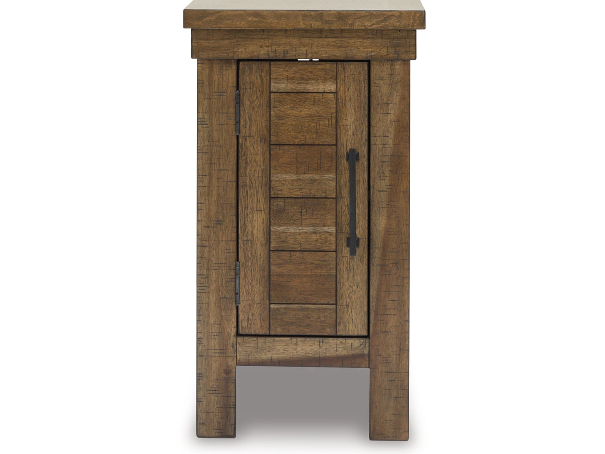 Moriville Grayish Brown Lift-Top Coffee Table And 2 Chairside End Tables