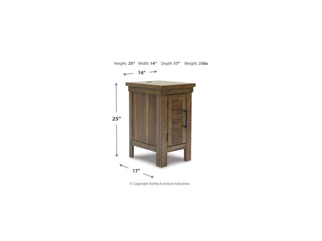 Moriville Grayish Brown Lift-Top Coffee Table And 2 Chairside End Tables