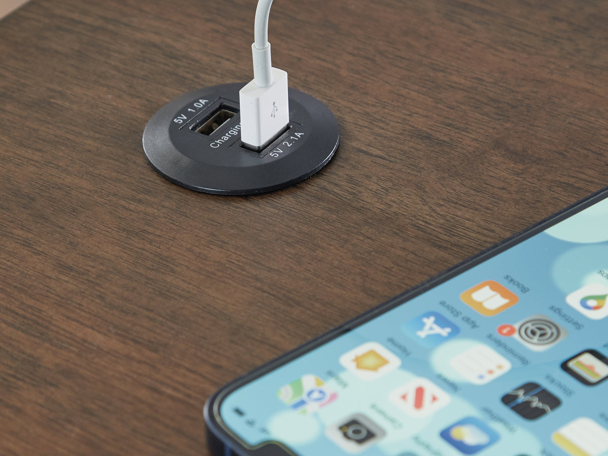 Moriville Grayish Brown Lift-Top Coffee Table And 2 Chairside End Tables