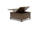Moriville Grayish Brown Lift-Top Coffee Table And 2 Chairside End Tables