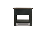 Tyler Creek Grayish Brown/Black Coffee Table And 2 End Tables With Console