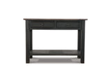 Tyler Creek Grayish Brown/Black Coffee Table And 2 End Tables With Console