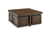 Boardernest Brown Coffee Table And 2 End Tables