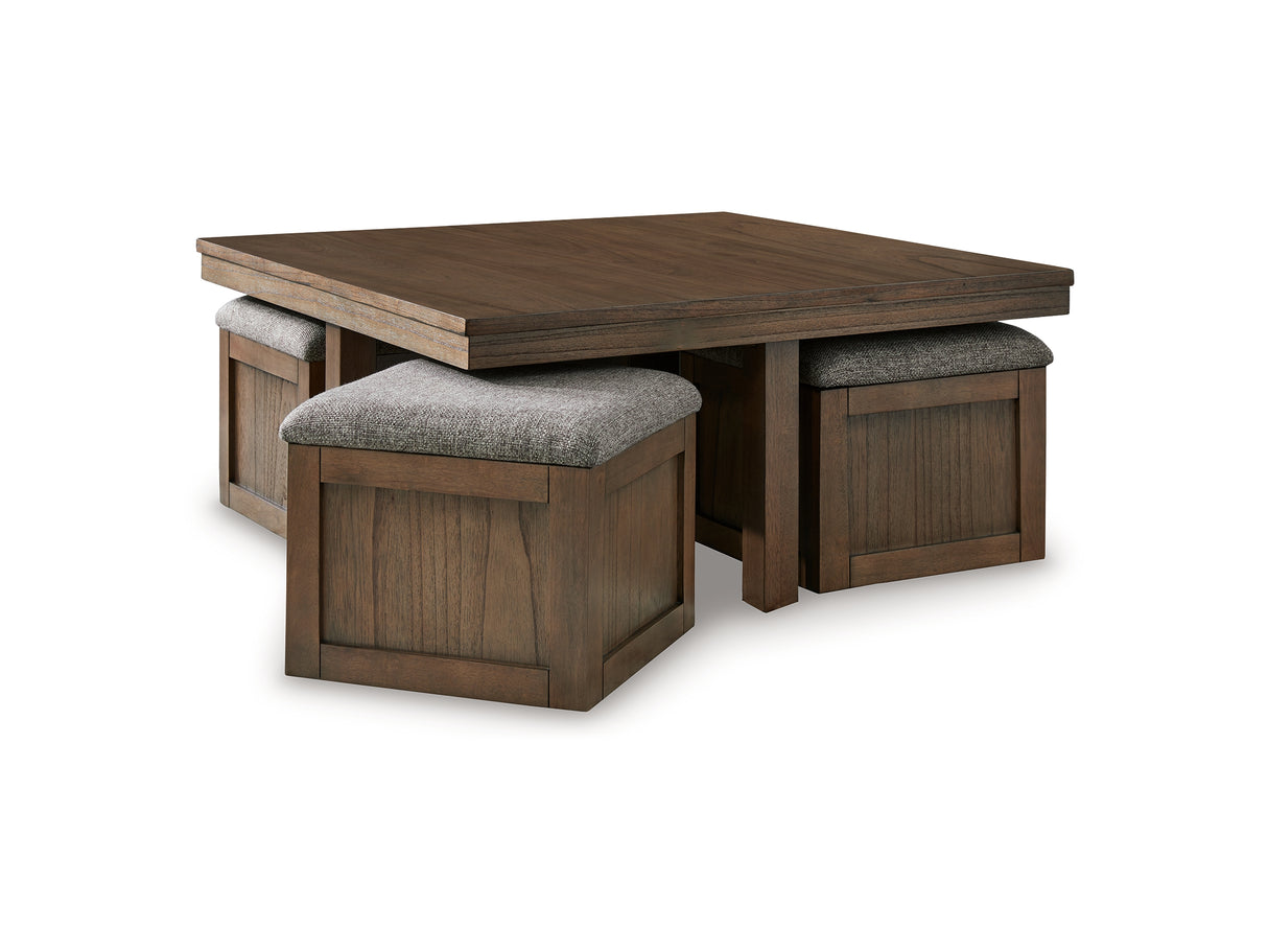 Boardernest Brown Coffee Table And 2 End Tables