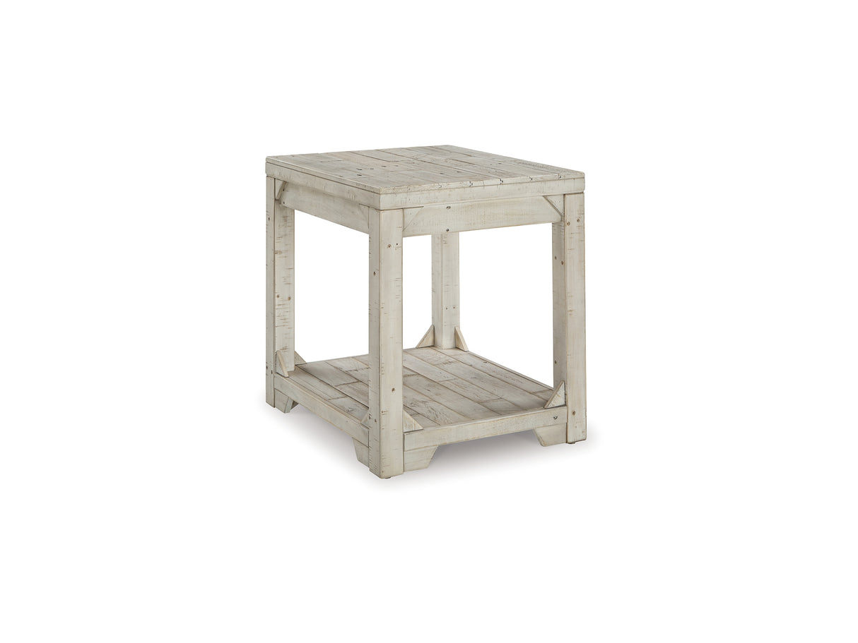 Fregine Whitewash Coffee Table And 2 End Tables