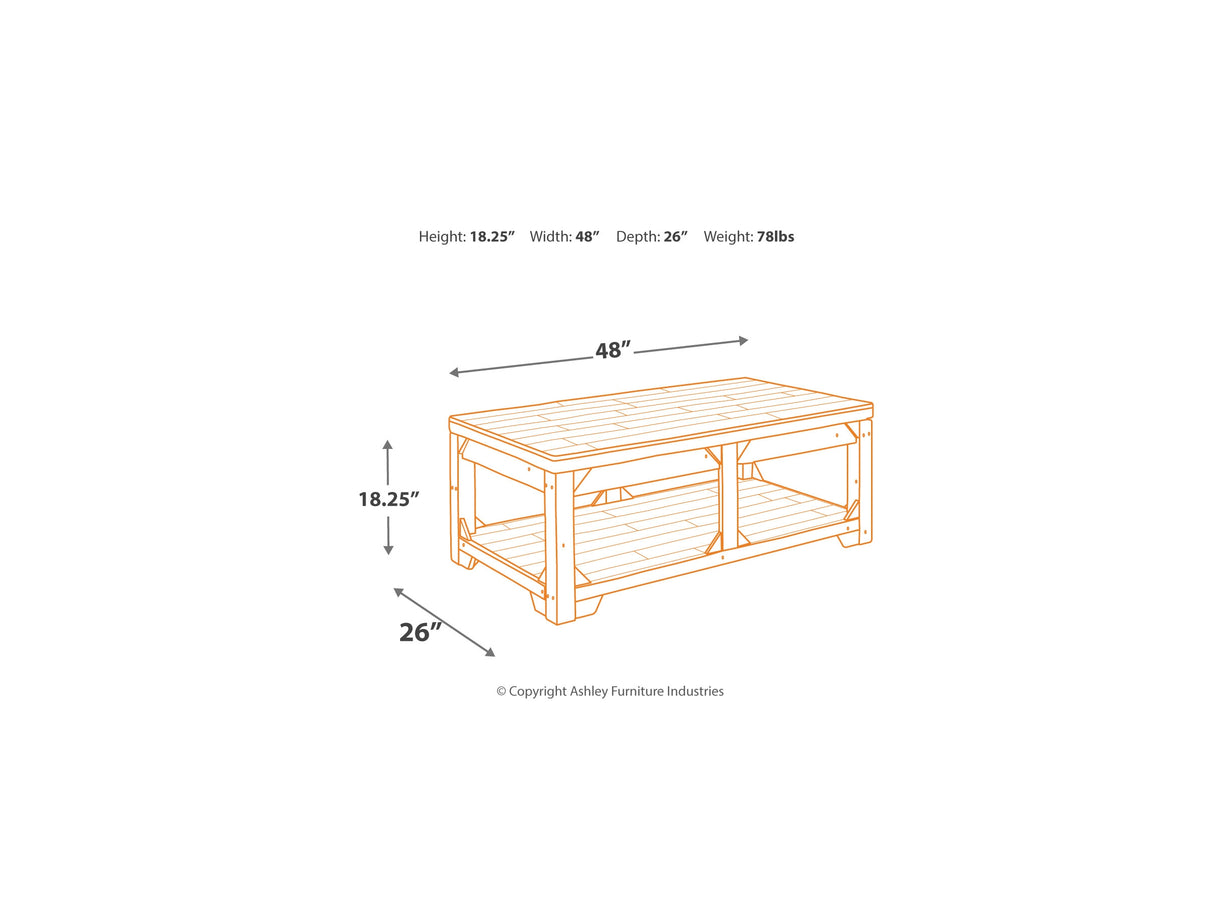 Fregine Whitewash Coffee Table And 2 End Tables