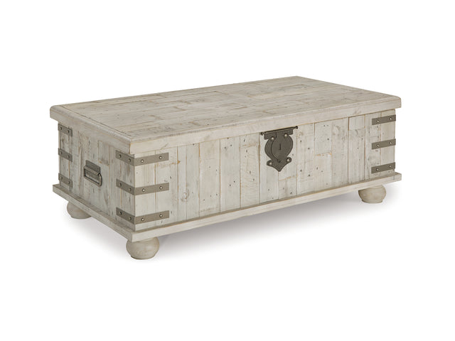 Carynhurst White Wash Gray Coffee Table And 2 End Tables