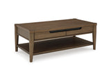 Roanhowe Brown Coffee Table And 2 End Tables