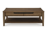 Roanhowe Brown Coffee Table And 2 End Tables