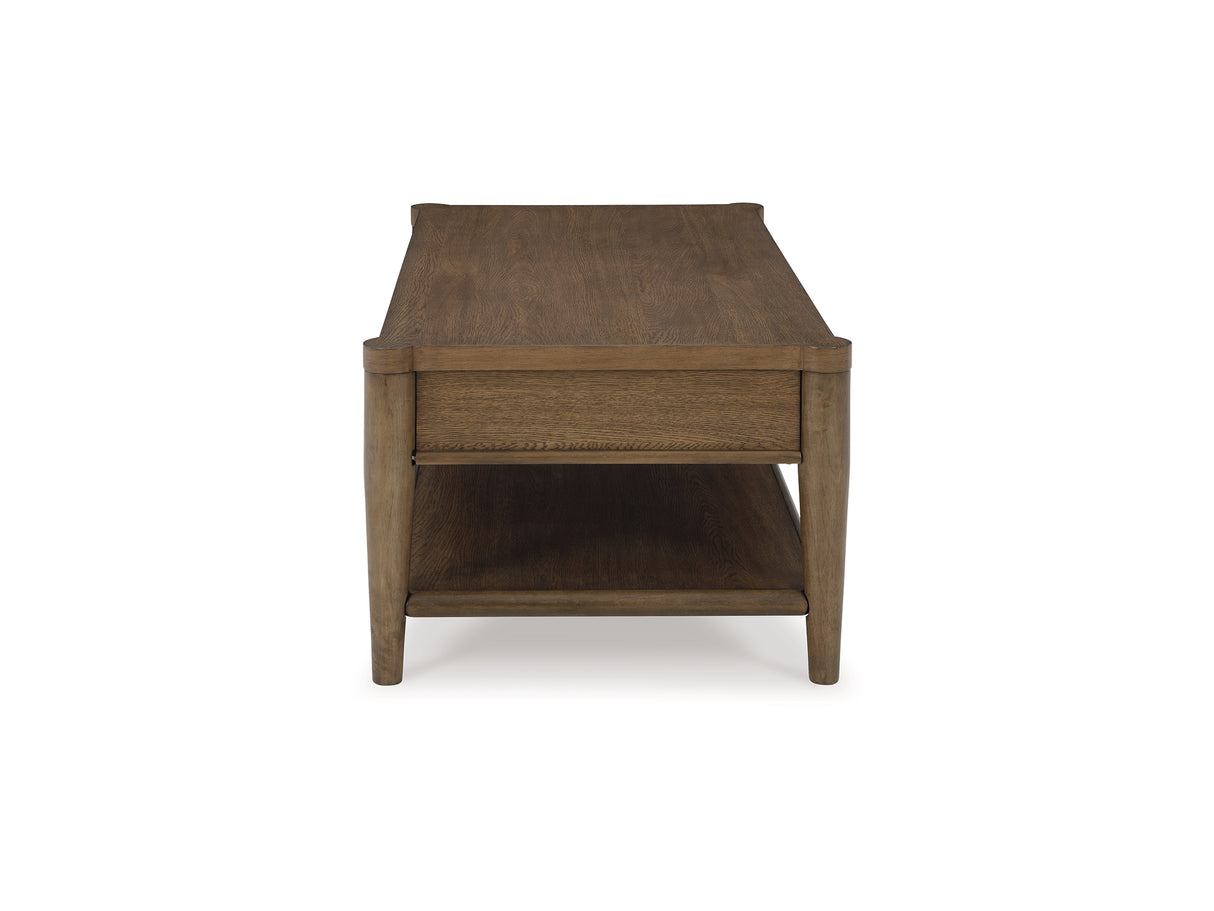 Roanhowe Brown Coffee Table And 2 End Tables