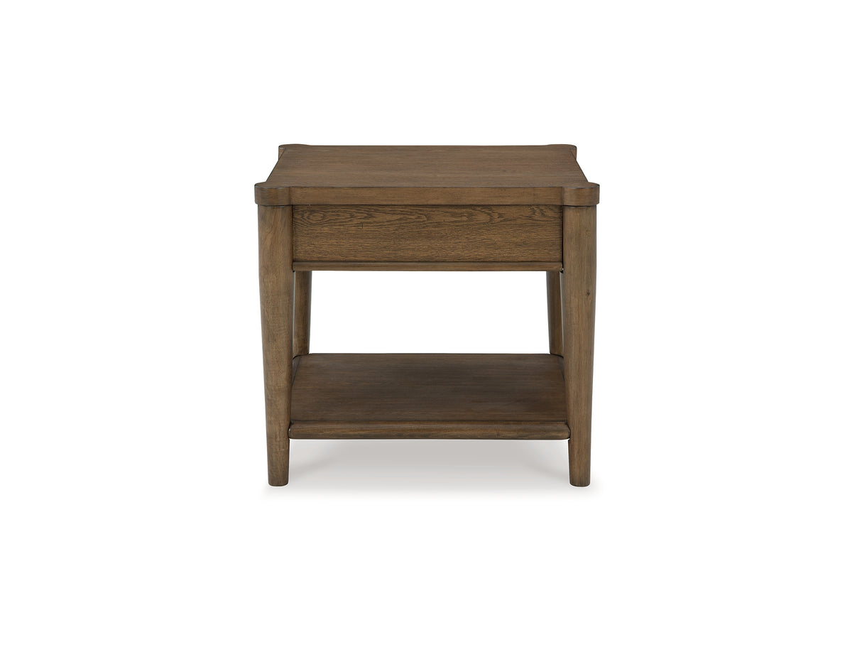 Roanhowe Brown Coffee Table And 2 End Tables