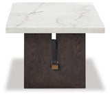 Burkhaus White/Dark Brown Coffee Table