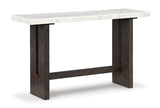 Burkhaus White/Dark Brown Sofa Table