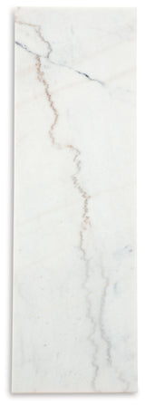 Burkhaus White/Dark Brown Sofa Table