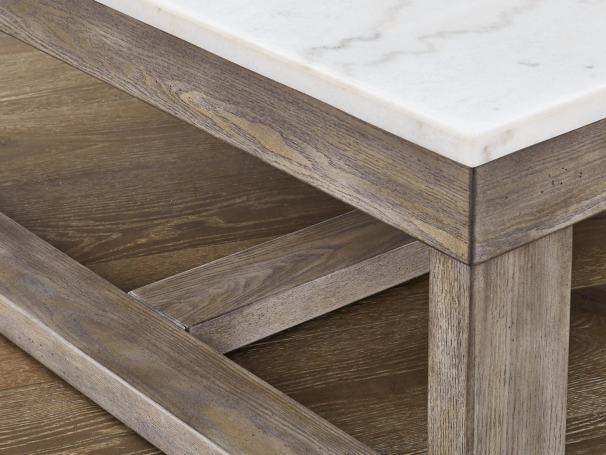 Loyaska Brown/Ivory Coffee Table And 2 End Tables